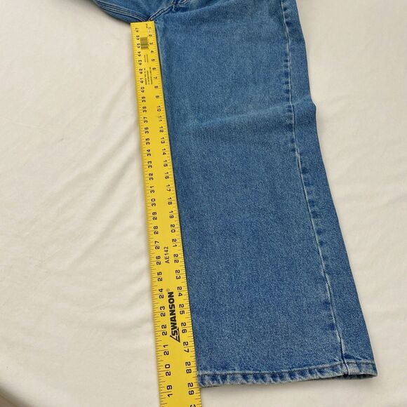 Carhartt Relaxed Fit Straight Leg Jeans Mens 38x30 Blue Denim Workwear B460 LVB - Picture 7 of 8
